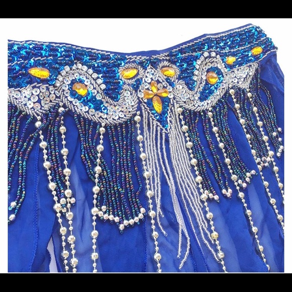 Royal Blue Belly Dancing Costume - Picture 5 of 5